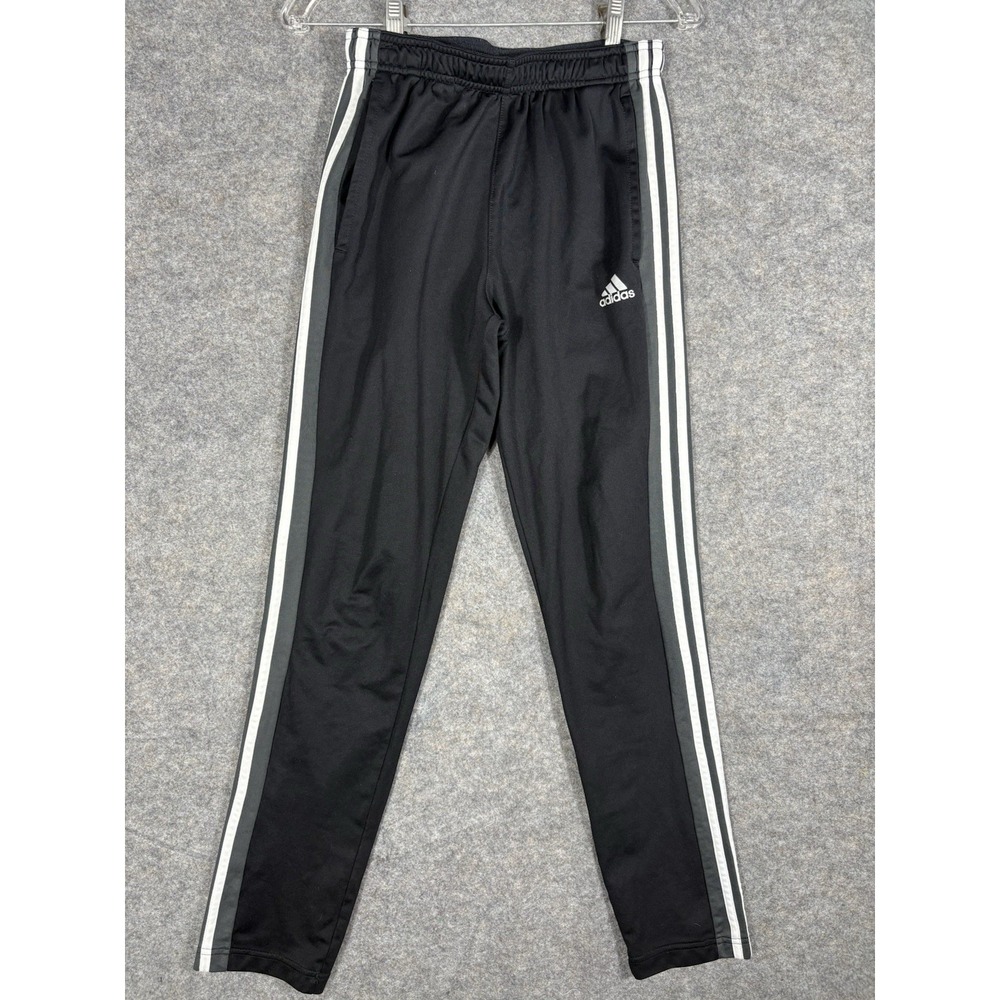 Adidas Soccer Warmup Men's Small Black Track Logo Stripes Activewear